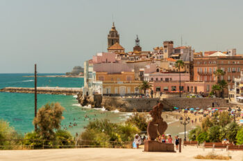 sunny Sitges sits along the Mediterannean Coast