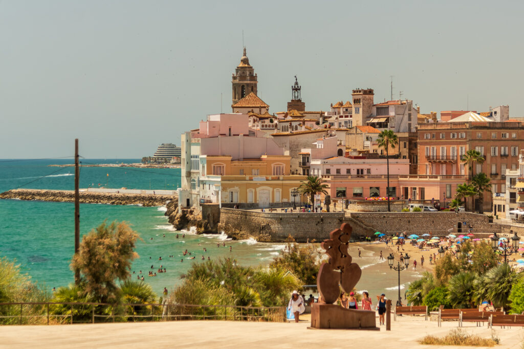 sunny Sitges sits along the Mediterannean Coast